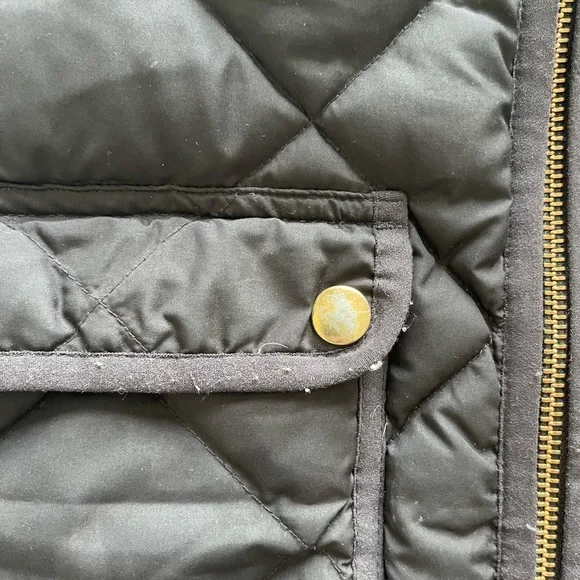 Black Quilted J. Crew Vest - Picture 4 of 6